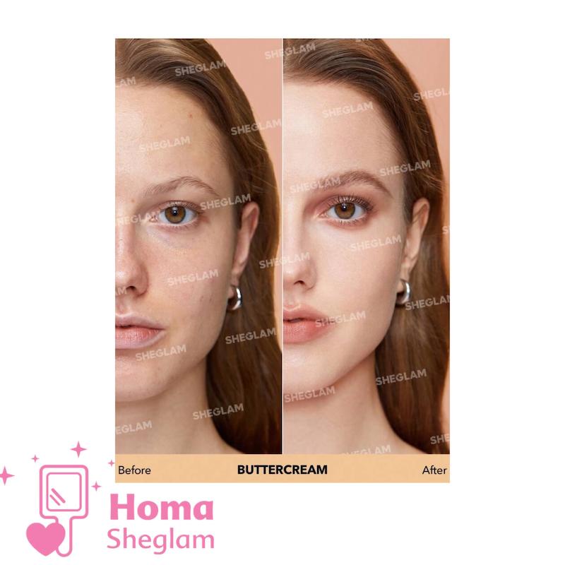 کرم پودر شیگلم پوست چرب و مختلط رنگ Buttercream 