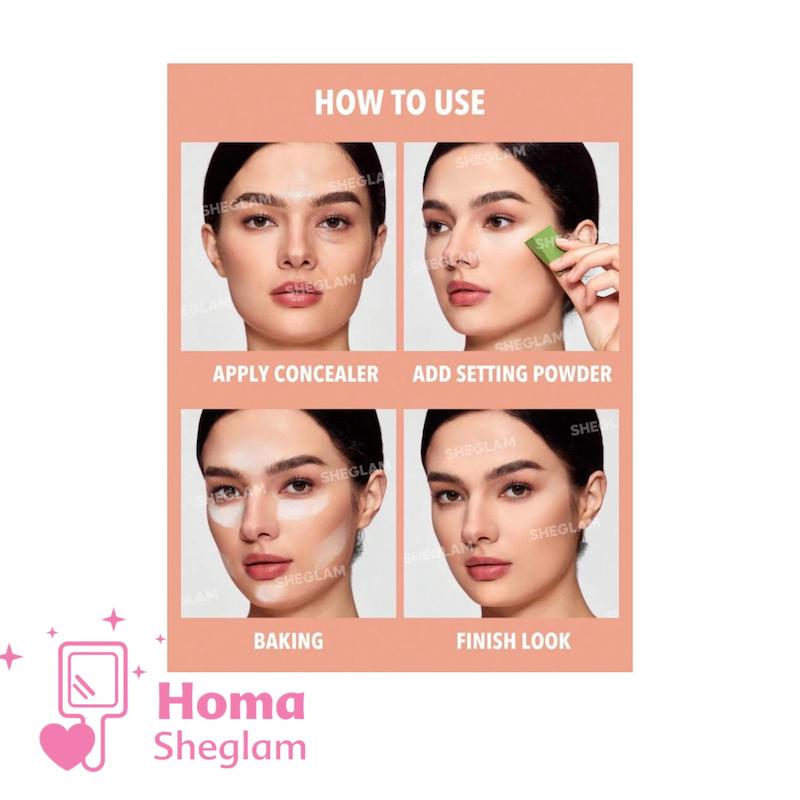 پودر فیکس دو منظوره شیگلم رنگ Natural line