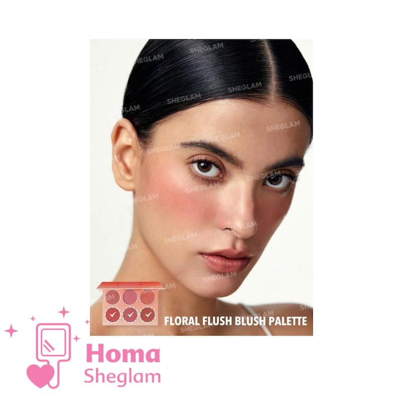 پالت رژگونه پودری ۶ رنگ شیگلم رنگ Multi colour 