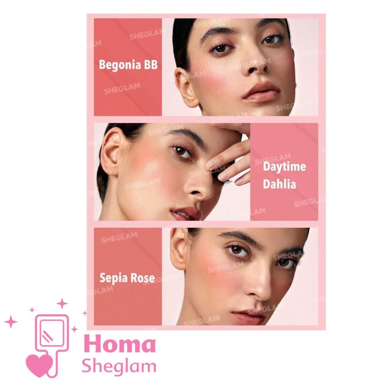 پالت رژگونه پودری ۶ رنگ شیگلم رنگ Multi colour 
