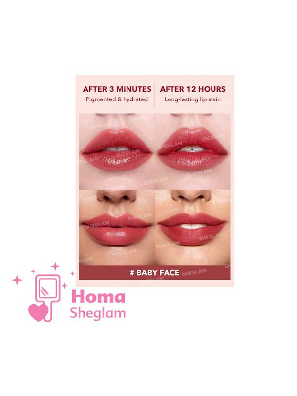 تینت لب شیگلم رنگ  baby face