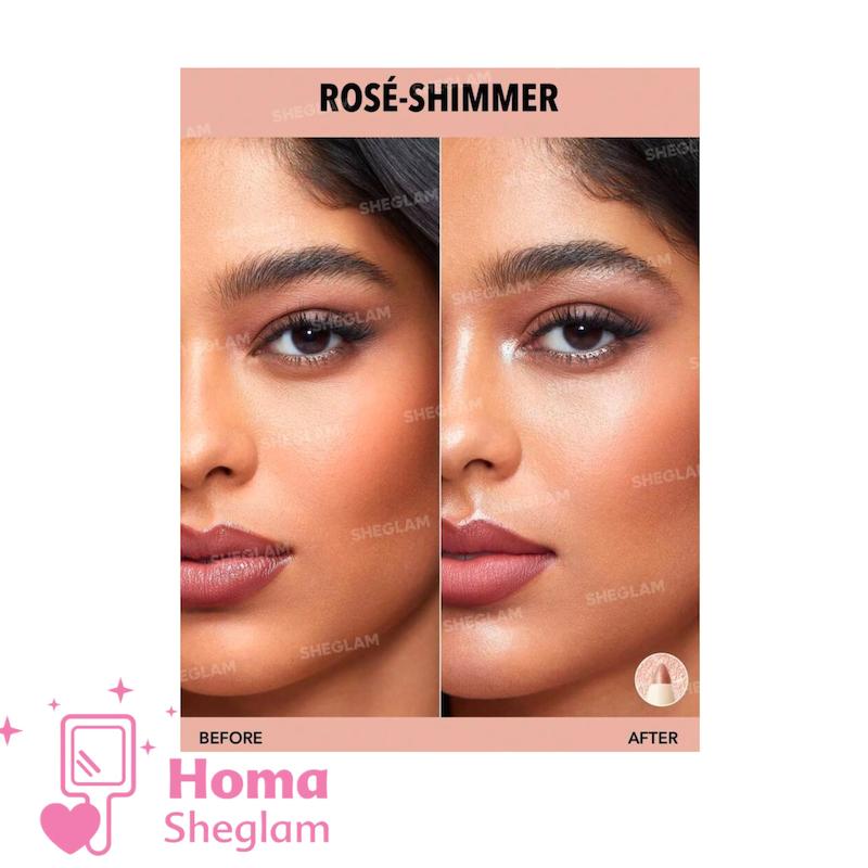 مداد چشم چندکاره شیگلم. Sheglam مدل Big N’ Bright  رنگ Rose