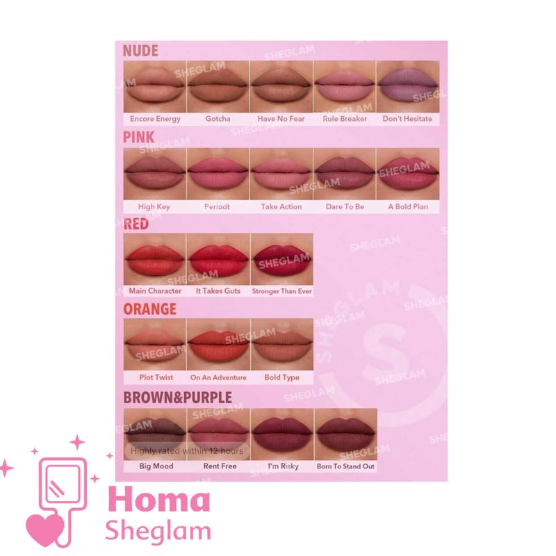 رژلب جامد مات بادوام داینامات شیگلم رنگ Bold type