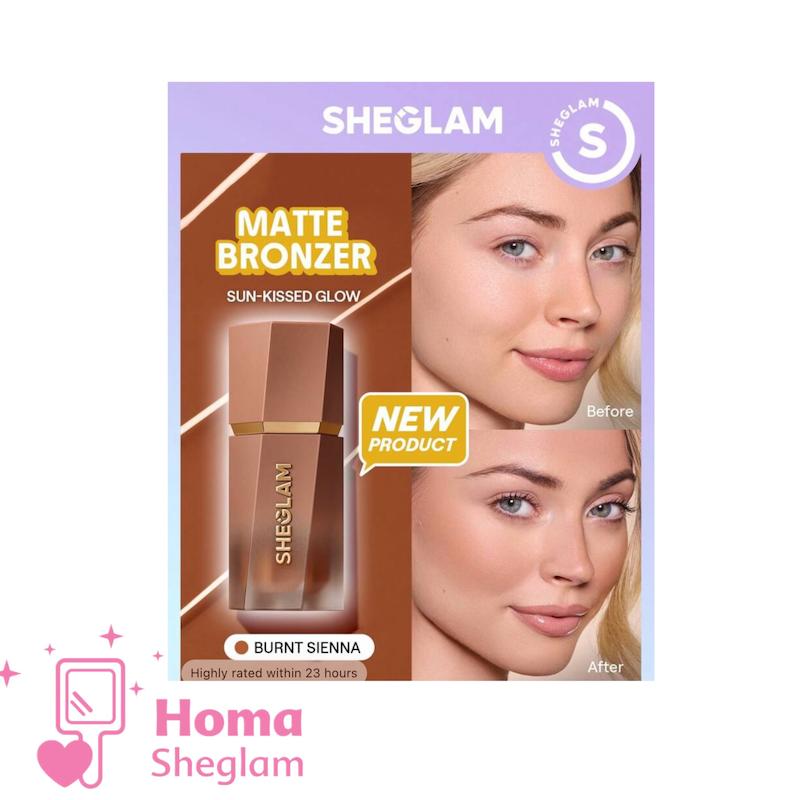 برنزر مایع مات شیگلم رنگ Burnt Sienna 