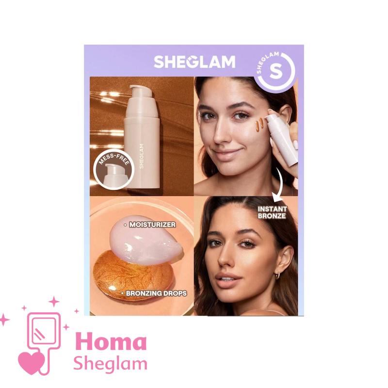 قطره برنزه ( برانزه) کننده شیگلم مدل Glo Hero Bronzing Drops