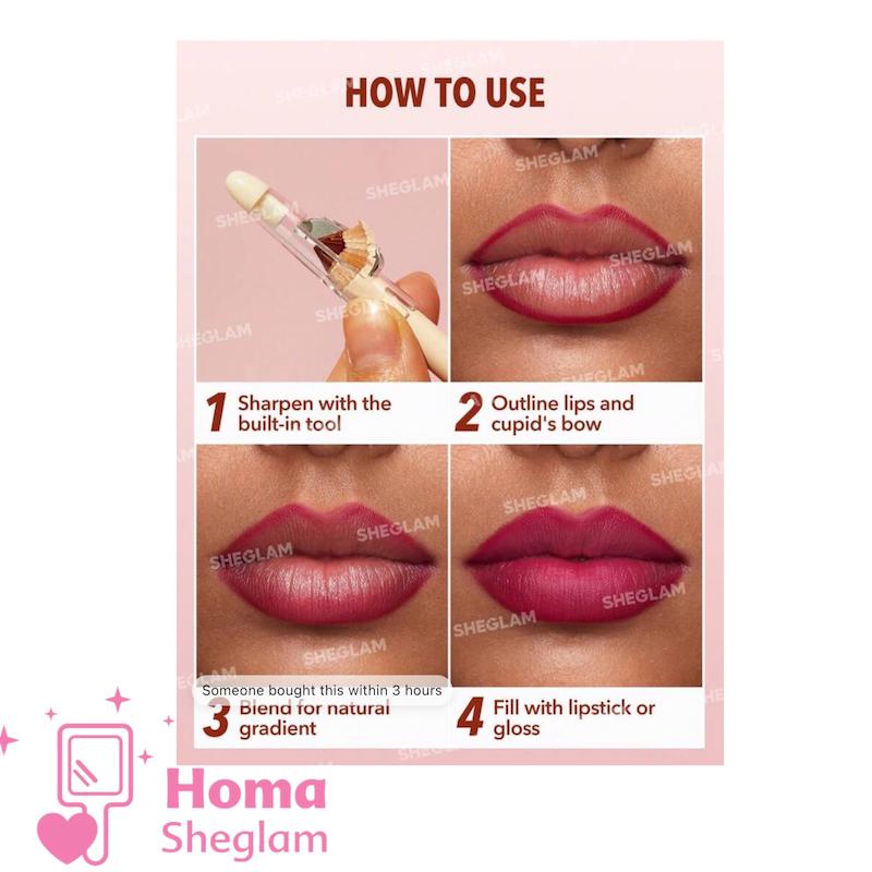 خط لب شیگلم مدل Fact lip liner رنگ Misty Rose 