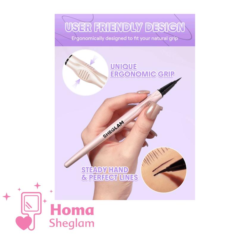 خط چشم مایع شیگلم – SHEGLAM Glide Control Liquid Eyeliner