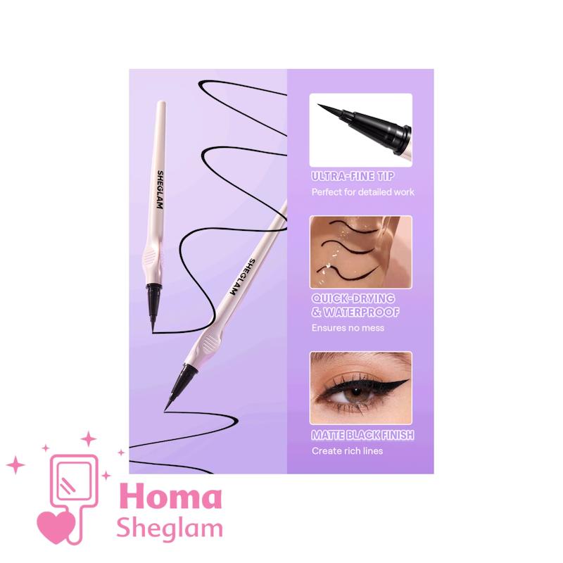 خط چشم مایع شیگلم – SHEGLAM Glide Control Liquid Eyeliner