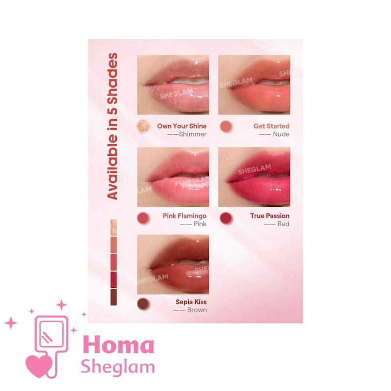 لیپ گلاس حجم دهنده شیگلم طرح آمپولی رنگ Sepia Kiss 