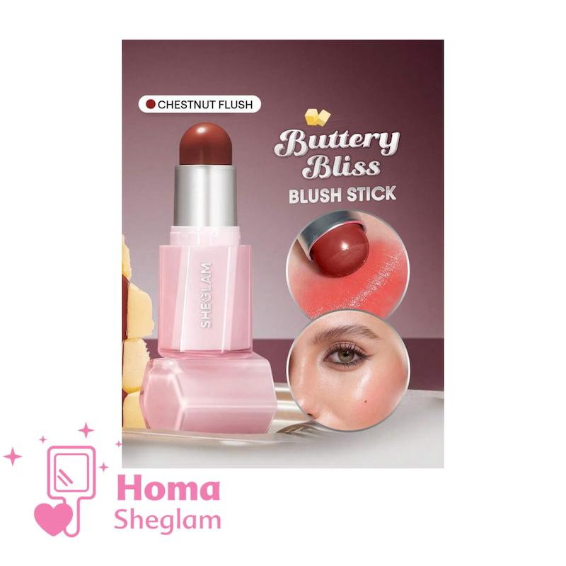 رژگونه استیکی کرمی شیگلم مدل Buttery Bliss رنگ Chestnut Flush