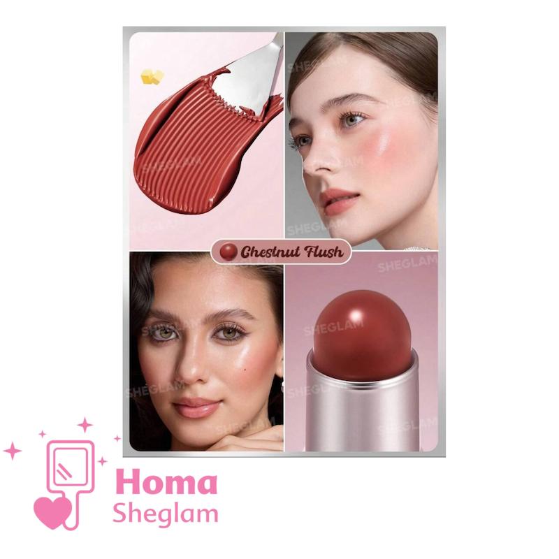 رژگونه استیکی کرمی شیگلم مدل Buttery Bliss رنگ Chestnut Flush