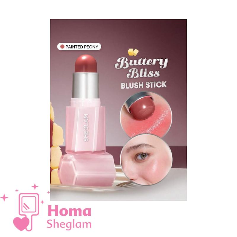 رژگونه استیکی کرمی شیگلم مدل Buttery Bliss رنگ Painted Peony 