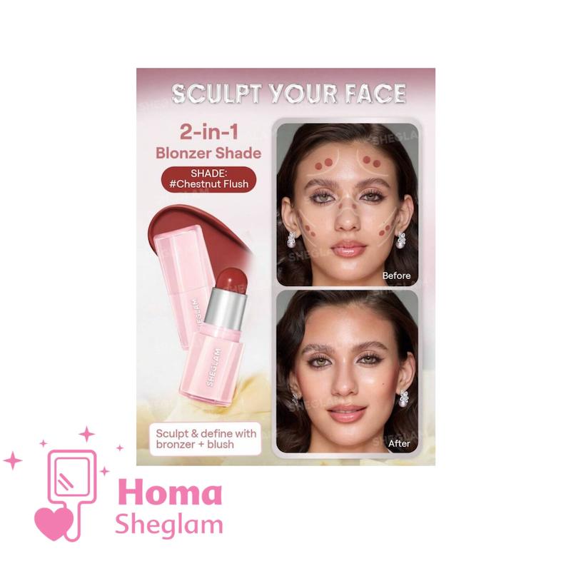 رژگونه استیکی کرمی شیگلم مدل Buttery Bliss رنگ Hush Hush