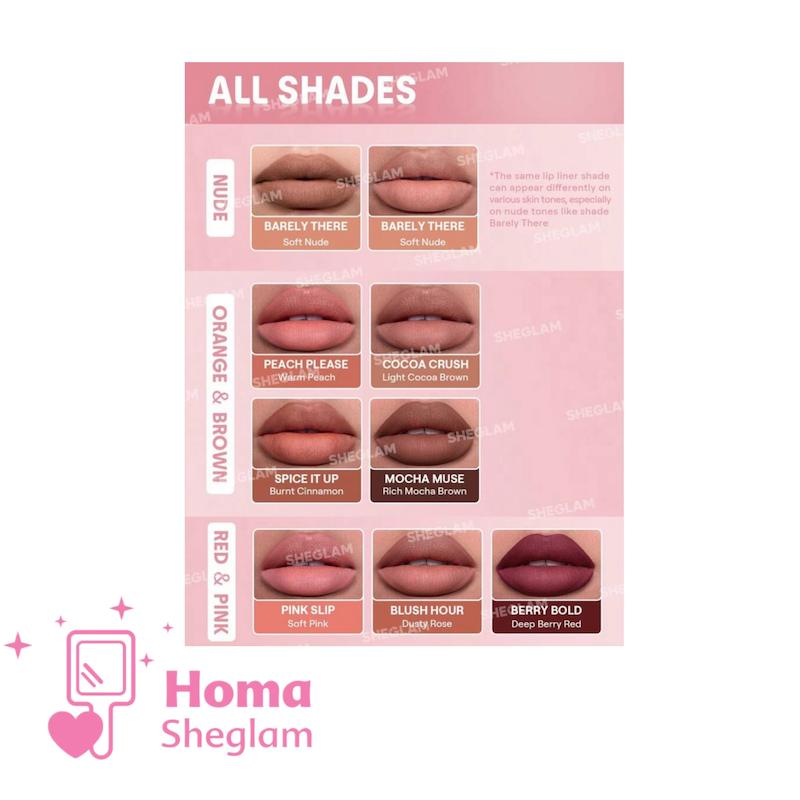خط لب حجم دهنده شیگلم رنگ Mocha Muse 