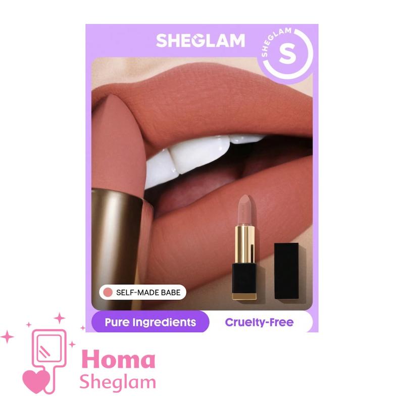 رژلب مات و مخملی شیگلم Matte Allure رنگ Self made Babe