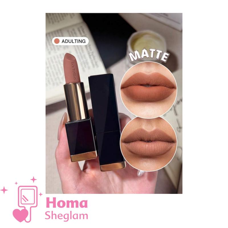 رژلب مات و مخملی شیگلم Matte Allure رنگ Adulting 