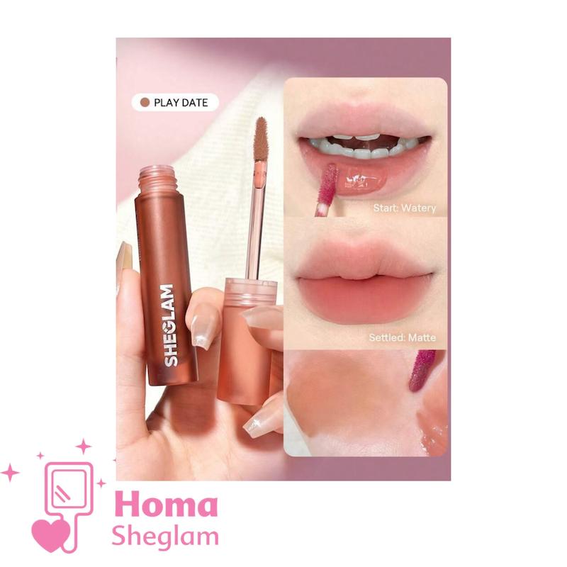 رژلب مایع مات ضدآب مدل محو تار شیگلم Soft Haze lip Blur رنگ Play Date 