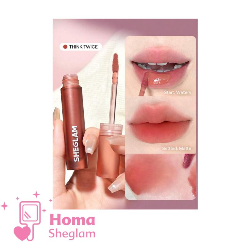 رژلب مایع مات ضدآب مدل محو تار شیگلم Soft Haze lip Blur رنگ Think Twice