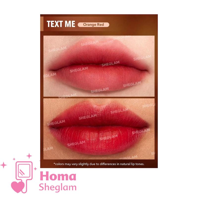 رژلب مایع مات ضدآب مدل محو تار شیگلم Soft Haze lip Blur رنگ Text Me 