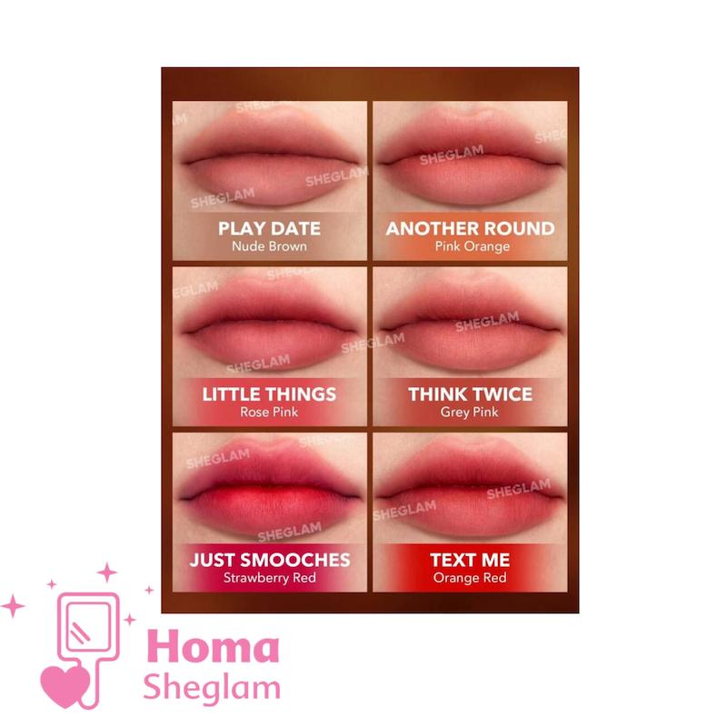 رژلب مایع مات ضدآب مدل محو تار شیگلم Soft Haze lip Blur رنگ Text Me 