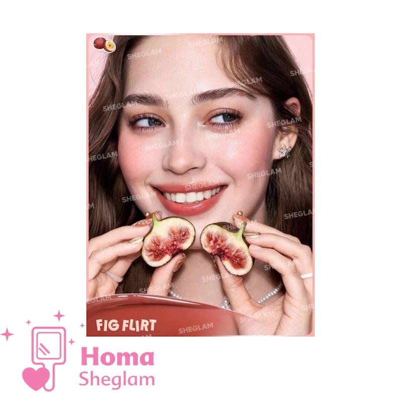 لیپ گلاس و مربای لب جیبی آبرسان شیگلم رنگ Fig Flirt  مدل Jelly Pocket Lip Jam