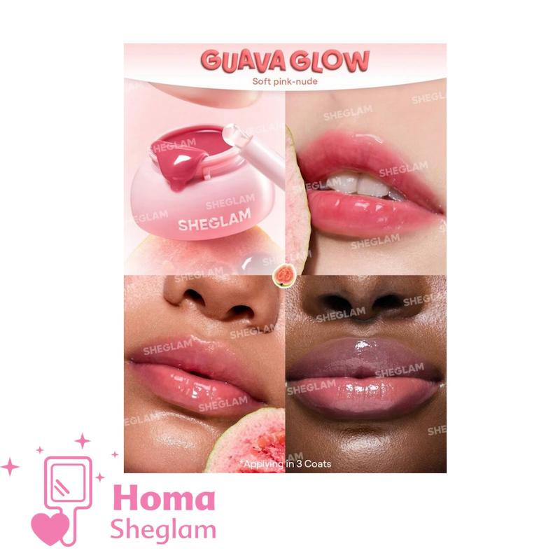 لیپ گلاس و مربای لب جیبی آبرسان شیگلم رنگ Guava Glow مدل Jelly Pocket Lip Jam
