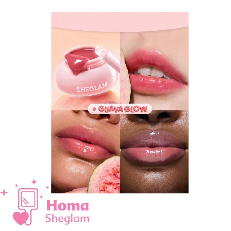 لیپ گلاس و مربای لب جیبی آبرسان شیگلم رنگ Guava Glow مدل Jelly Pocket Lip Jam