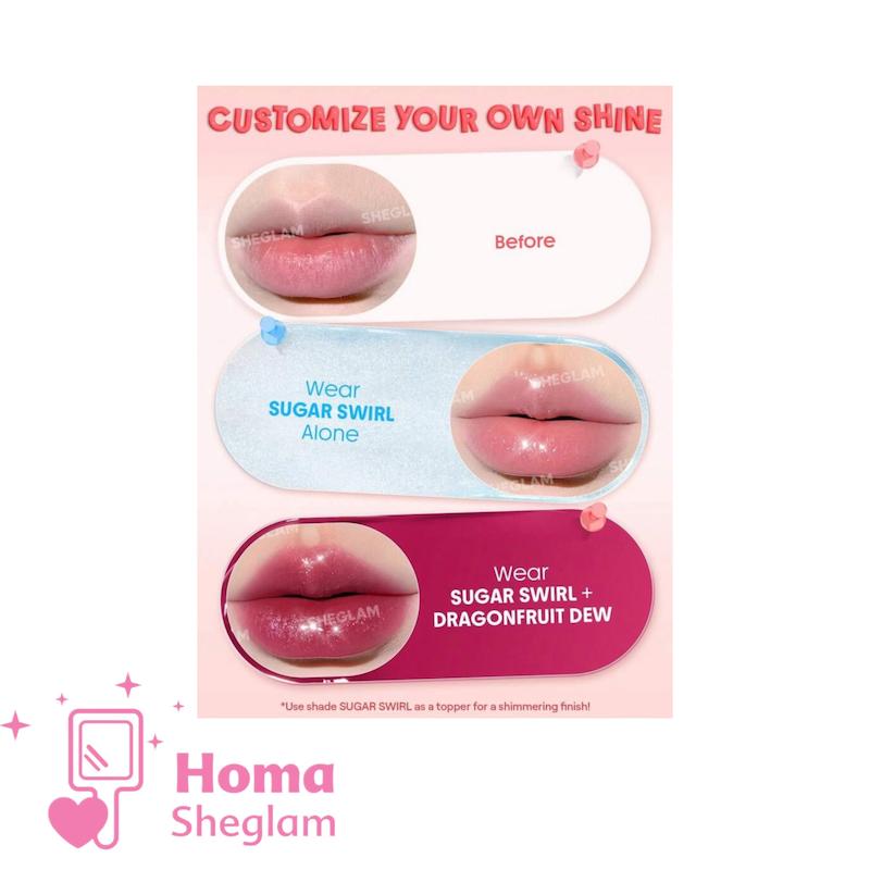 لیپ گلاس و مربای لب جیبی آبرسان شیگلم رنگ Guava Glow مدل Jelly Pocket Lip Jam