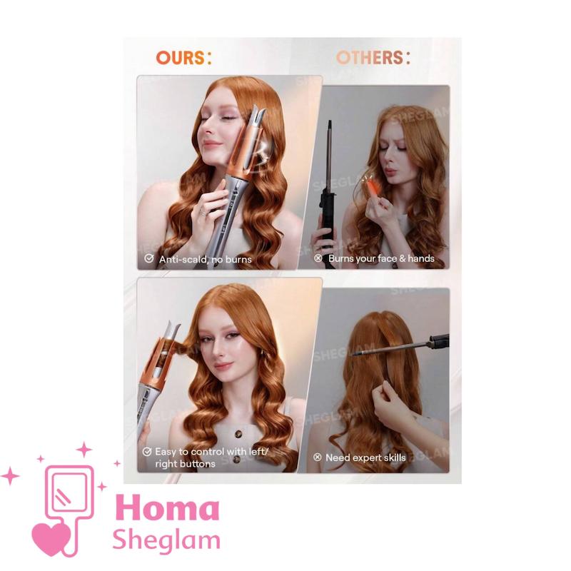دستگاه کرلی شیگلم اتوماتیک مو سایز کوچک 25mm