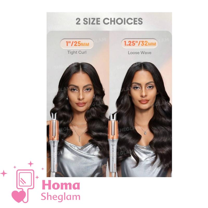 دستگاه کرلی شیگلم اتوماتیک مو سایز کوچک 25mm