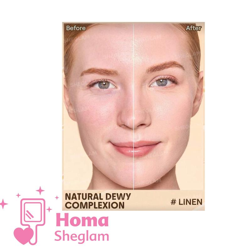 تینت پوست کرم پودری شیگلم  رنگ Linen مدل Dew Done 