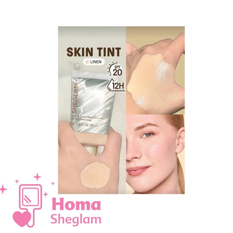 تینت پوست کرم پودری شیگلم  رنگ Linen مدل Dew Done 