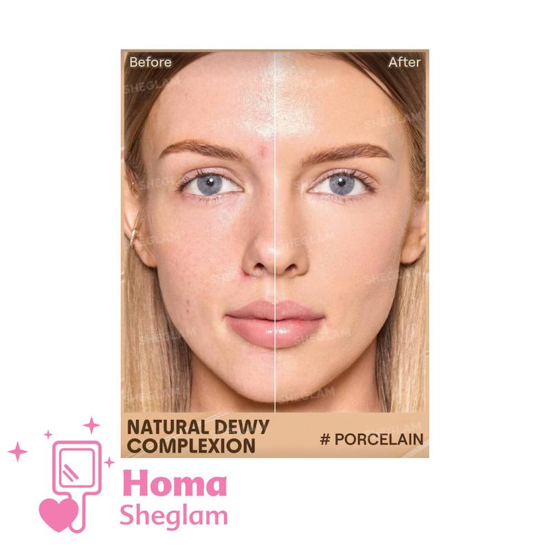 تینت پوست کرم پودری شیگلم  رنگ porcelain مدل Dew Done 