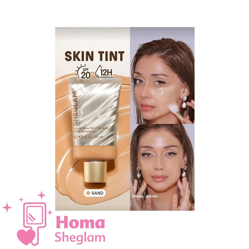 تینت پوست کرم پودری شیگلم  رنگ Sand  مدل Dew Done 