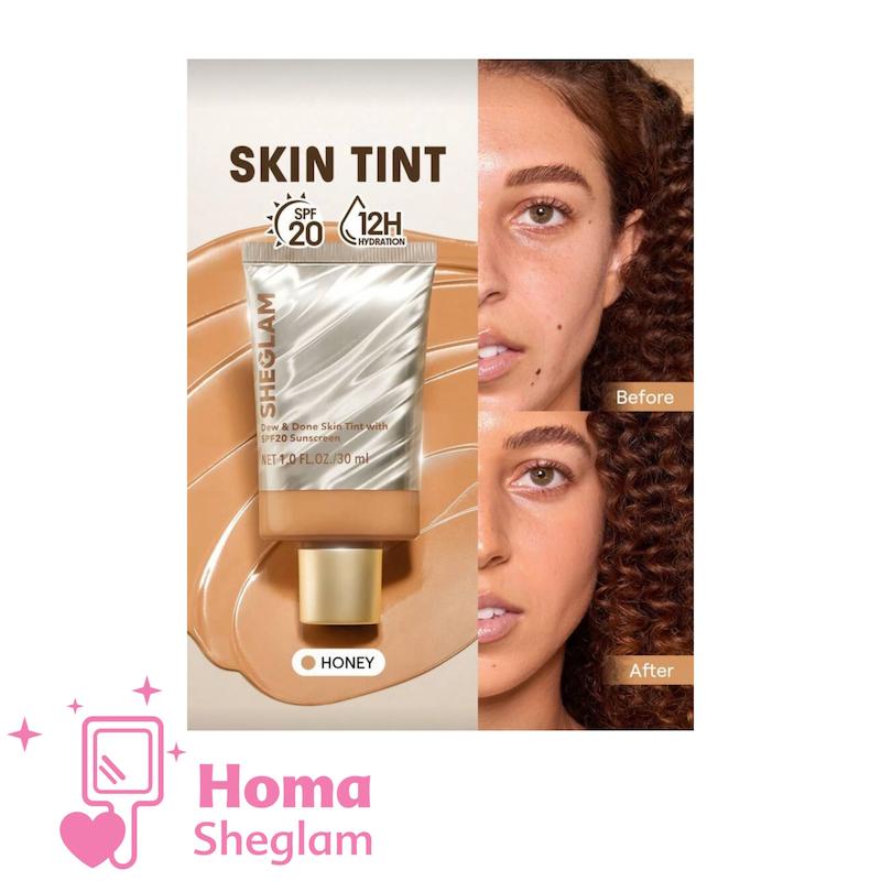 تینت پوست کرم پودری شیگلم  رنگ Honey  مدل Dew Done 