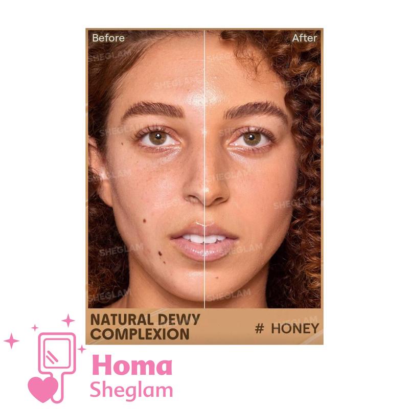 تینت پوست کرم پودری شیگلم  رنگ Honey  مدل Dew Done 