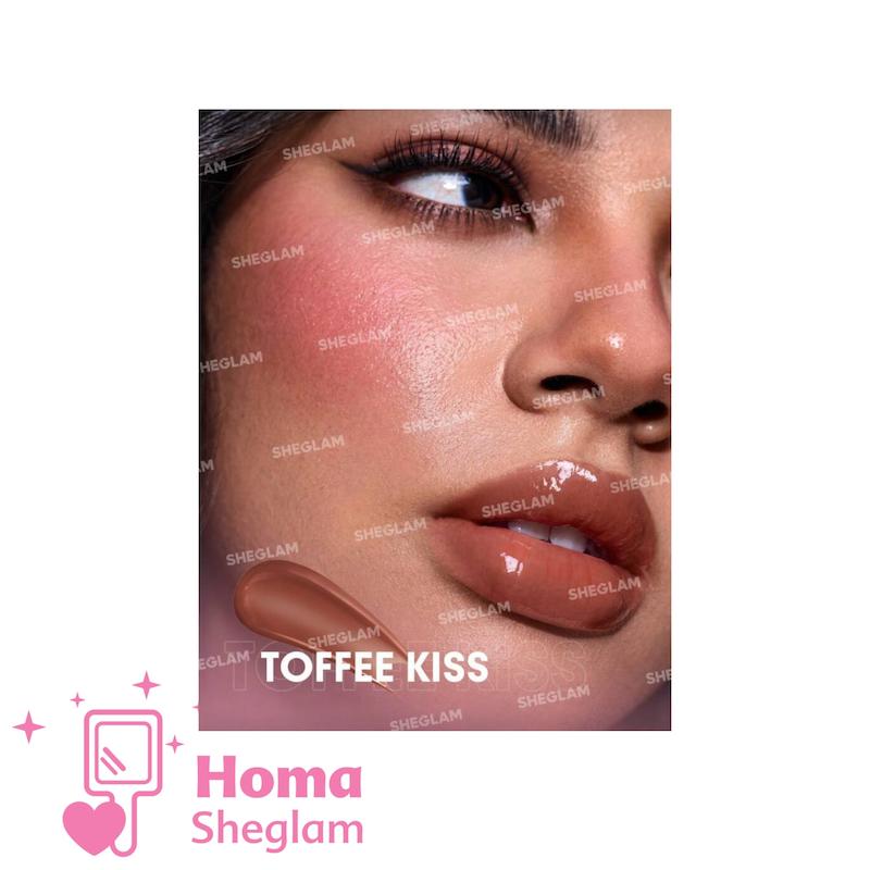 لیپ پلامپر حجم دهنده لب سر فلزی شیگلم رنگ Toffe kiss مدل booster Luxe 