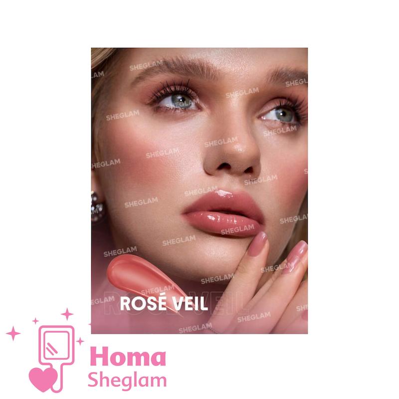 لیپ پلامپر حجم دهنده لب سر فلزی شیگلم رنگ Rose Veliمدل booster Luxe 