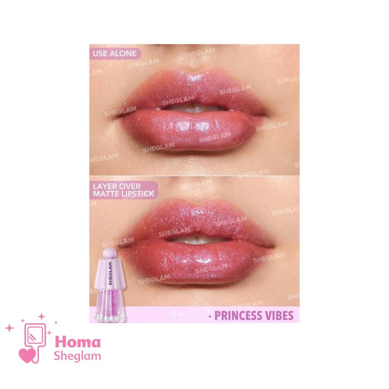 لیپ گلاس شیگلم شاین بنفش مدل Jelly Wow رنگ Princess vibes