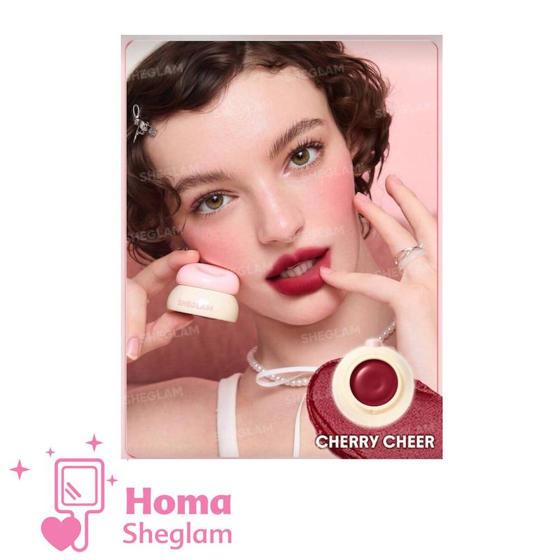 رژلب کاسه ای جیبی شیگلم مدل Bounce Putty رنگ Cherry Cheer