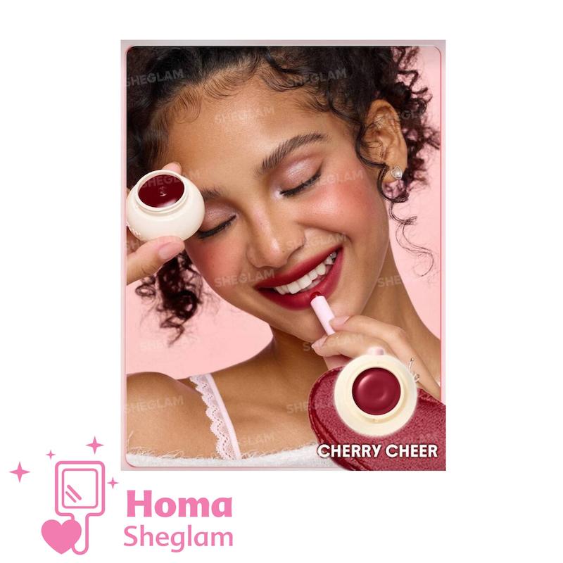رژلب کاسه ای جیبی شیگلم مدل Bounce Putty رنگ Cherry Cheer