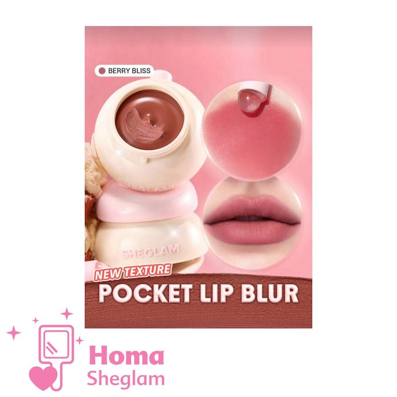 رژلب کاسه ای جیبی شیگلم مدل Bounce Putty رنگ  Berry Belis