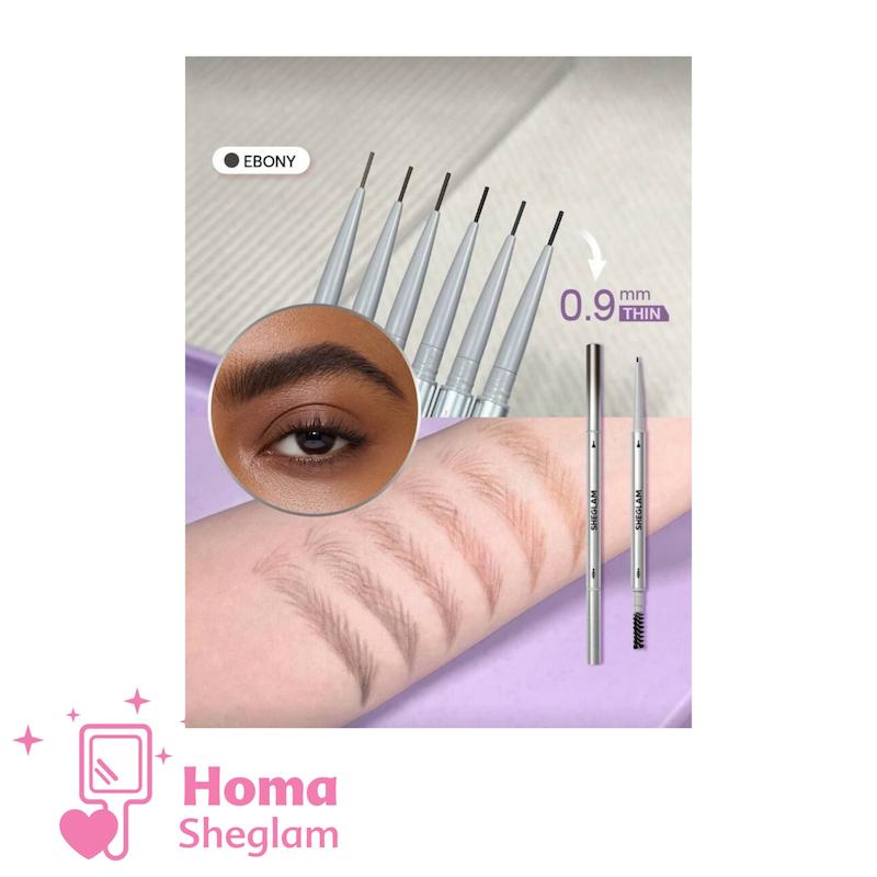 مداد ابرو میکرو ( فوق باریک) شیگلم رنگ Ebony 