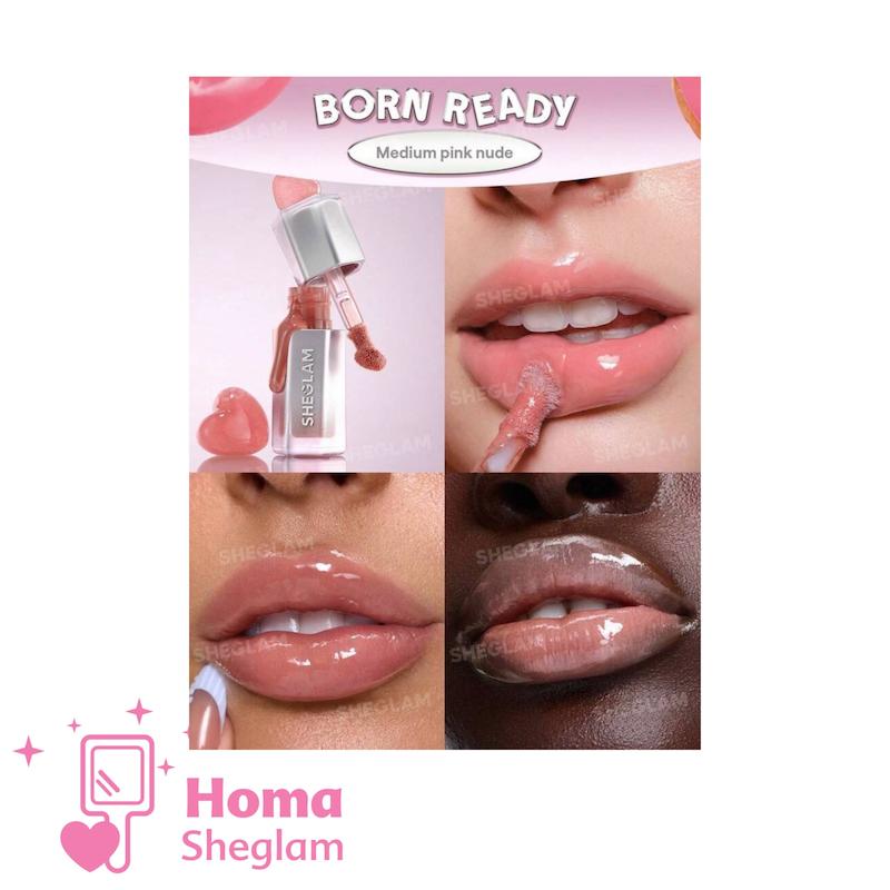 لیپ گلاس شیشه‌ای ۱۲ ساعته شیگلم رنگ Born Ready 