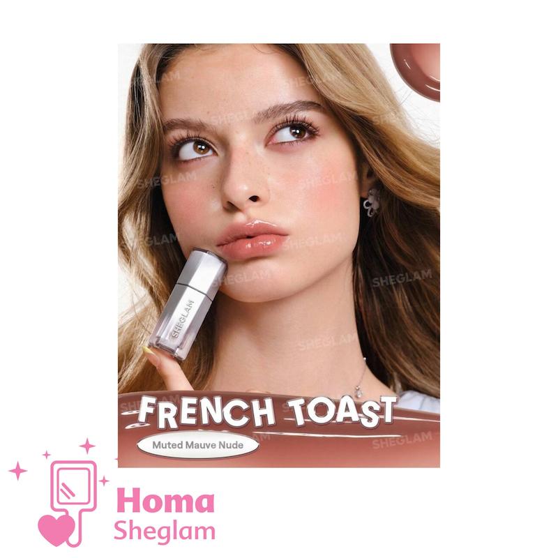 لیپ گلاس شیشه‌ای ۱۲ ساعته شیگلم رنگ French Toast