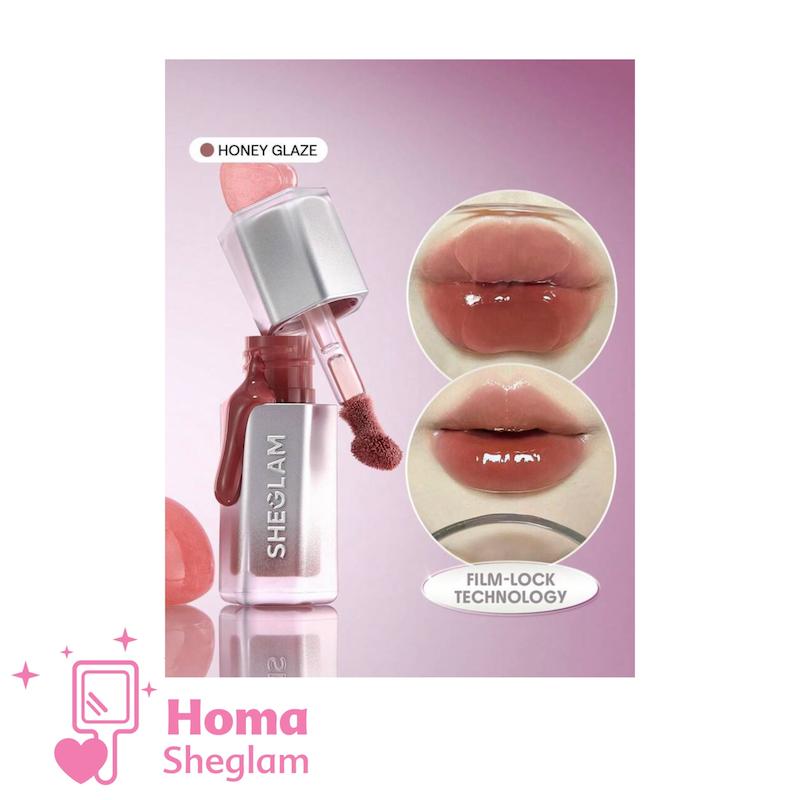 لیپ گلاس شیشه‌ای ۱۲ ساعته شیگلم رنگ Honey Glaze 