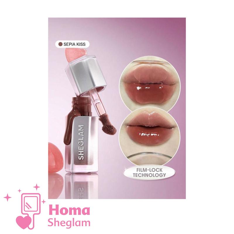 لیپ گلاس شیشه‌ای ۱۲ ساعته شیگلم رنگ Sepia kiss