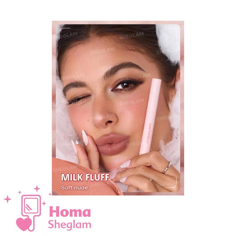 رژ لب مخملی مارشمالو شیگلم رنگ Milk Fluff 