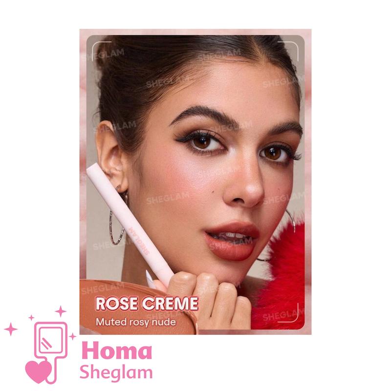 رژ لب مخملی مارشمالو شیگلم رنگ Rose Creme