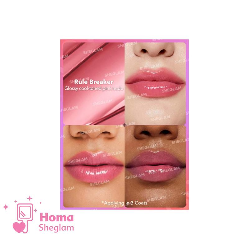  رژلب براق شیگلم مدل Mirror kiss رنگ Rule Breaker